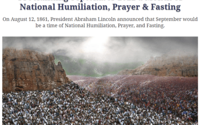 A CALLING TO THE PEOPLE : Prayer, Fasting, Repentance and Humiliation during September 2022